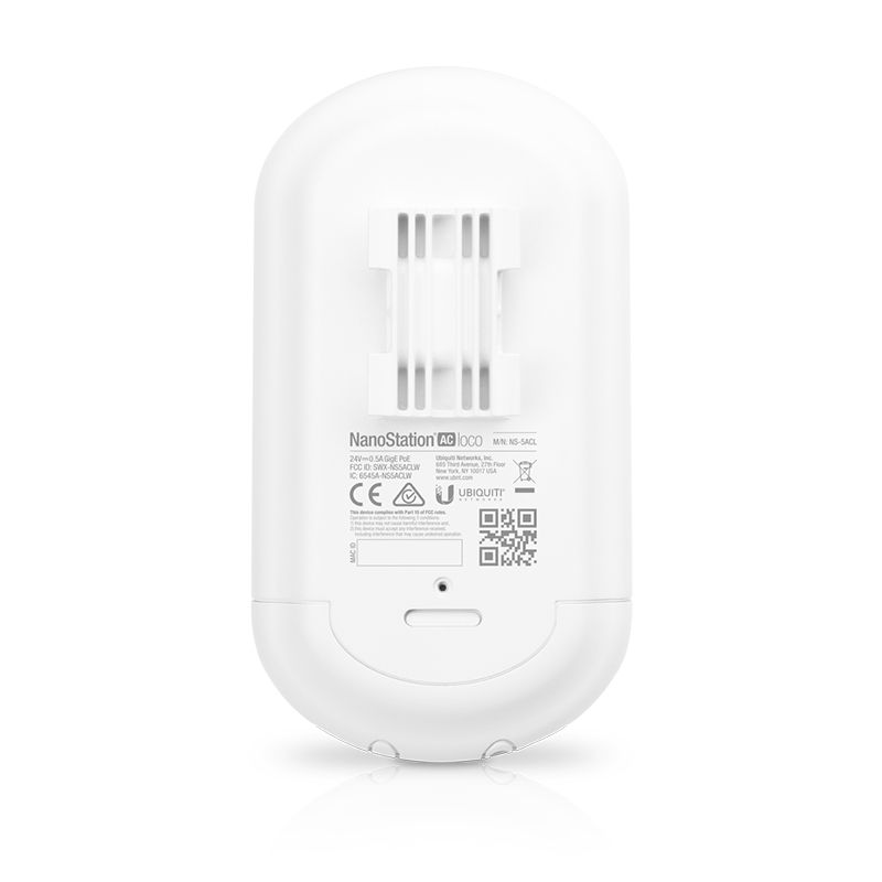 Ubiquiti - Antena WiFi NanoStation 5AC Loco para exterior con antena interna 13 dBi, 450 Mbit/s en banda 5 GHz, resistente a -40 °C a 70 °C