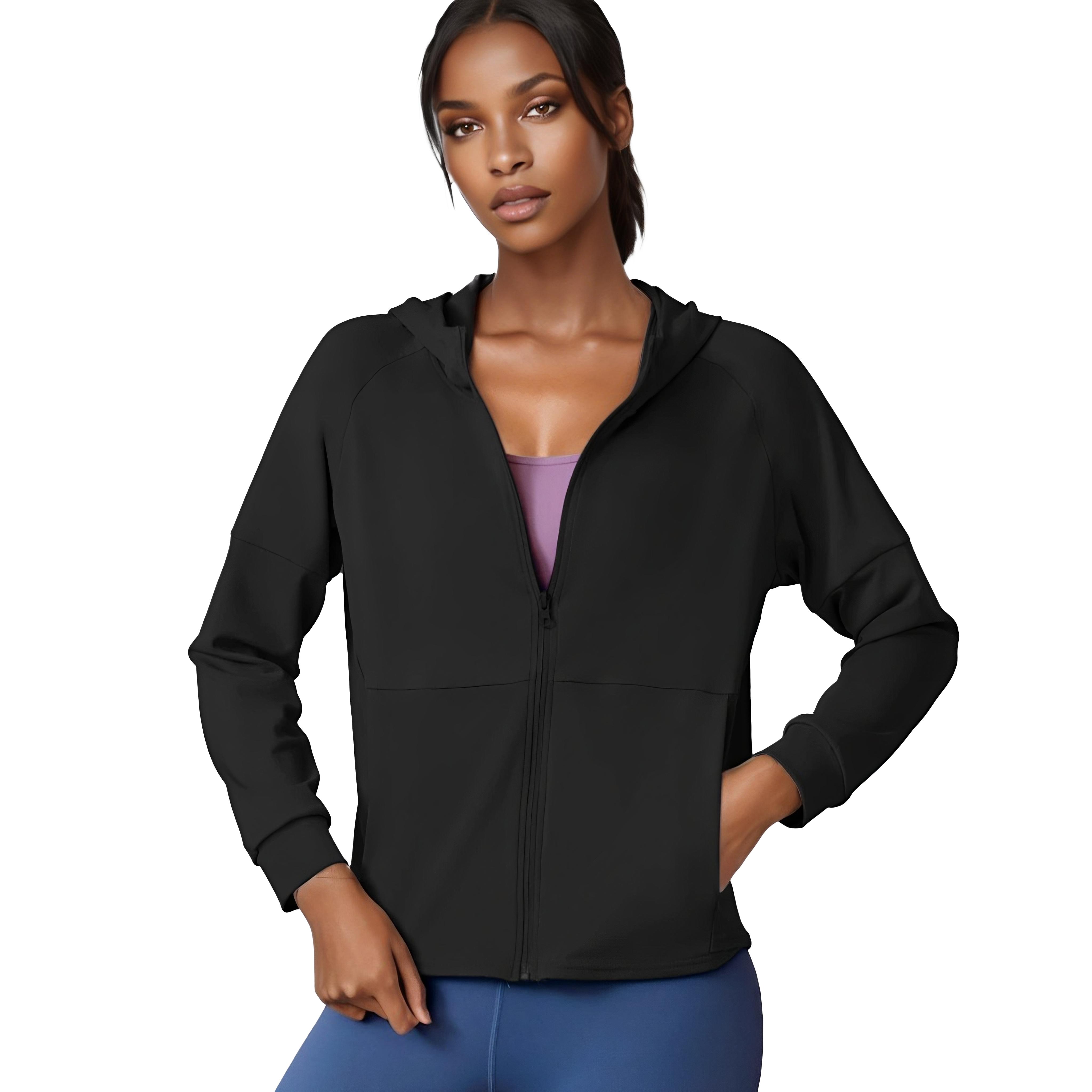 FREES COPES Chaqueta Deportiva Sedosa Mujer - Transpirable Cómoda Ajuste Perfecto Secado Rápido