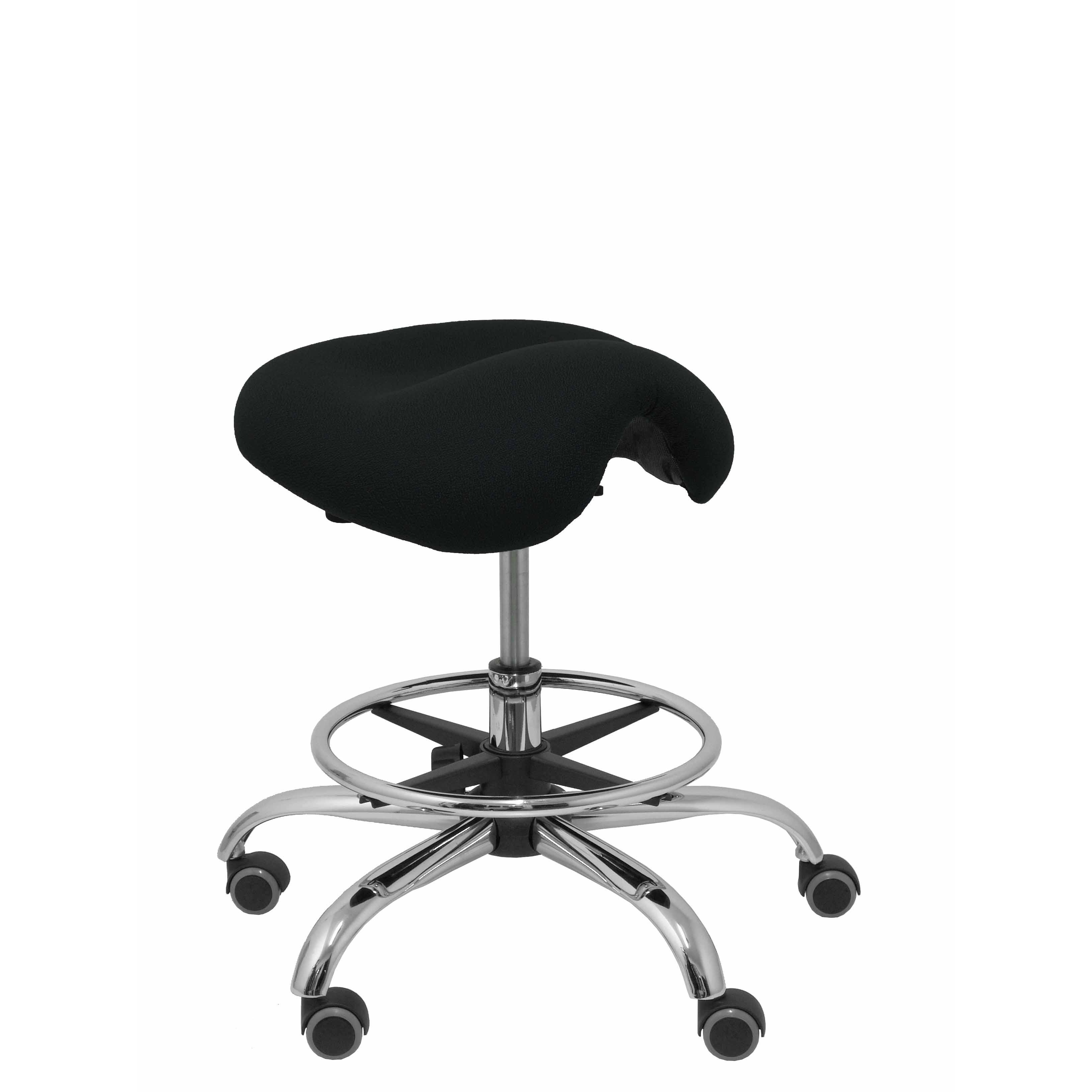 Piqueras Y Crespo Taburete Clínico Giratorio Ergonómico Bali Negro