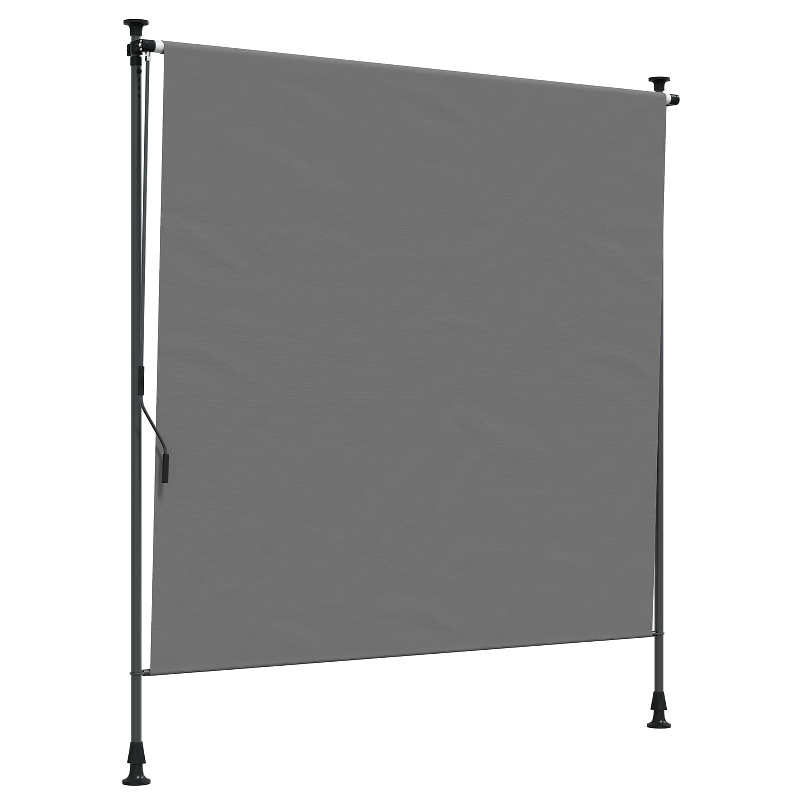 vidaXL Persiana enrollable exterior tela acero 120x270 cm Multicolor