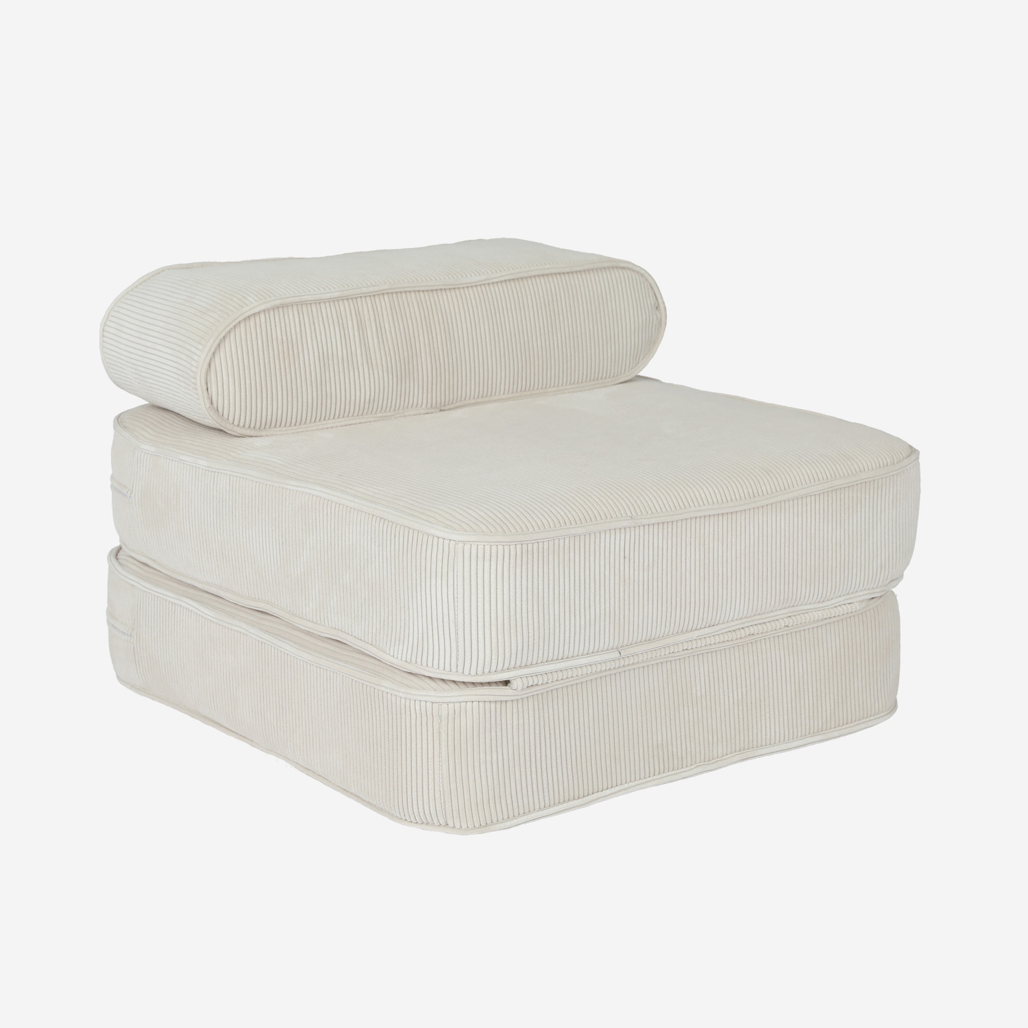 sweeek - Sillón infantil de pana desplegable , Imani , 66x62x43