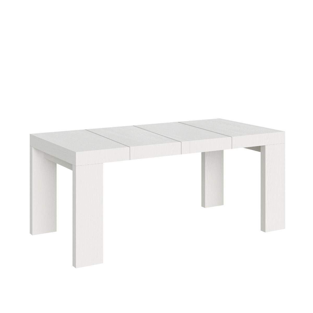 Mesa extensible Roxell Premium 140/244x90 cm fresno blanco - Itamoby