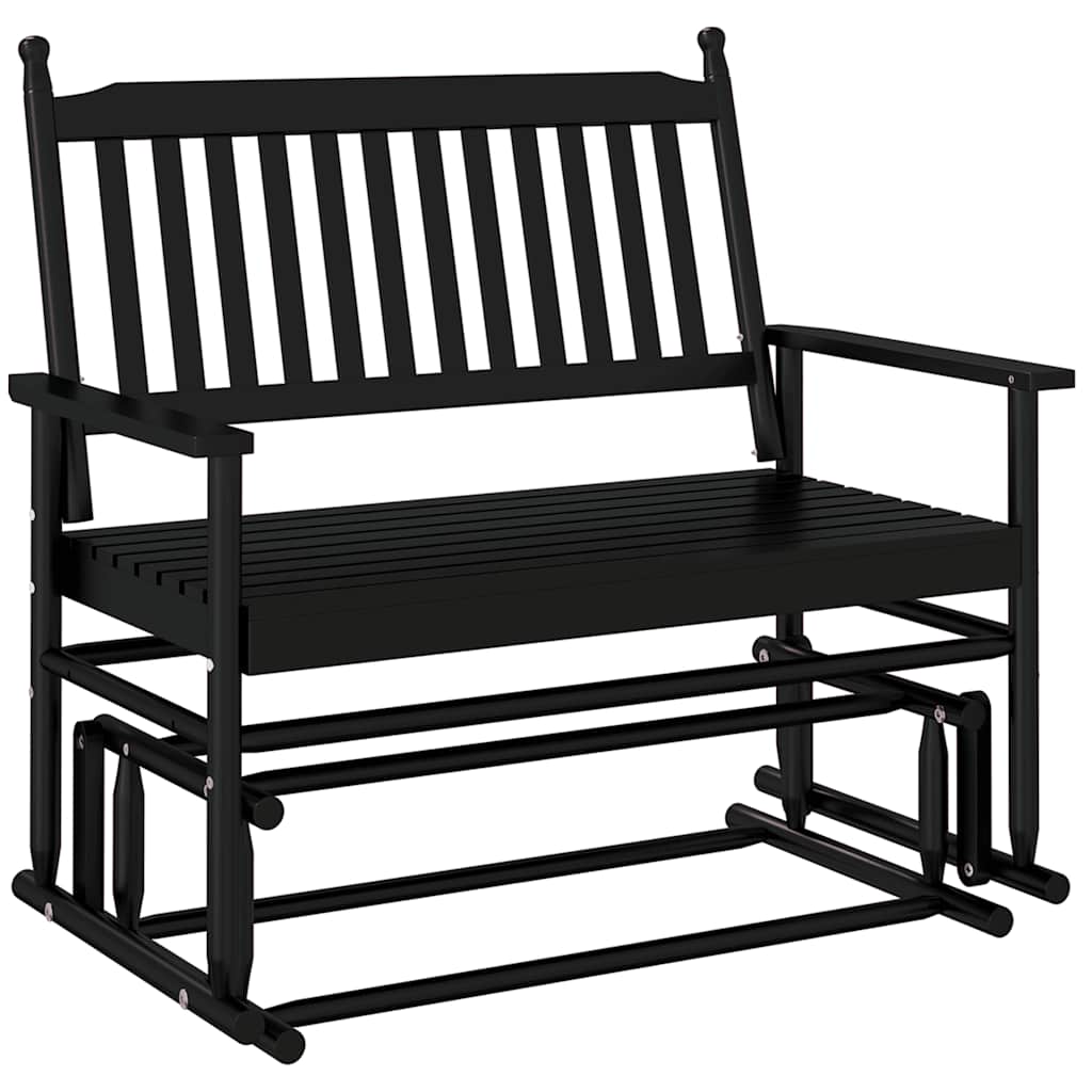 vidaXL Banco deslizante madera maciza de álamo 118x70x104,5 cm