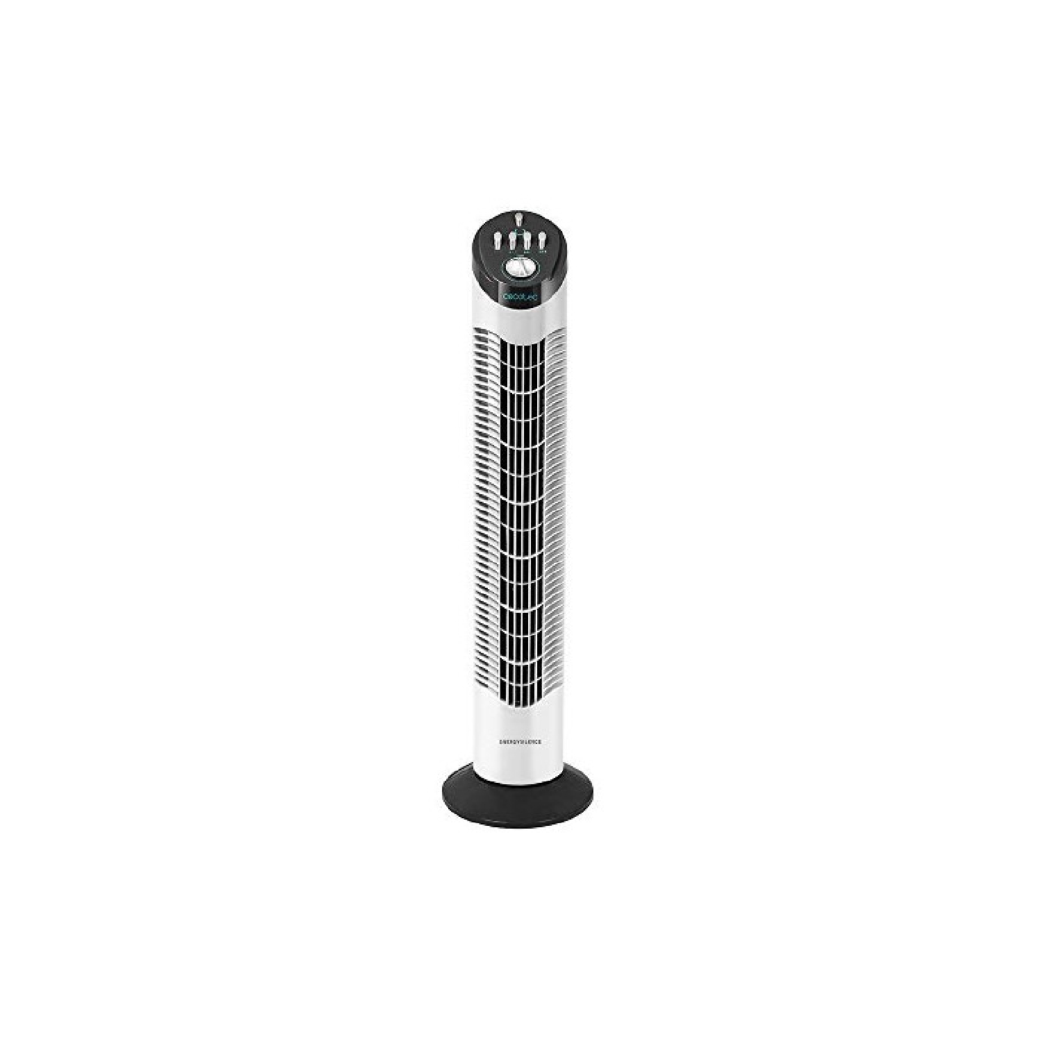 Cecotec Ventilador de Torre con Temporizador EnergySilence 790 Skyline. 50W, 30'' (76cm) de Altura, Control Mecánico, Oscilante