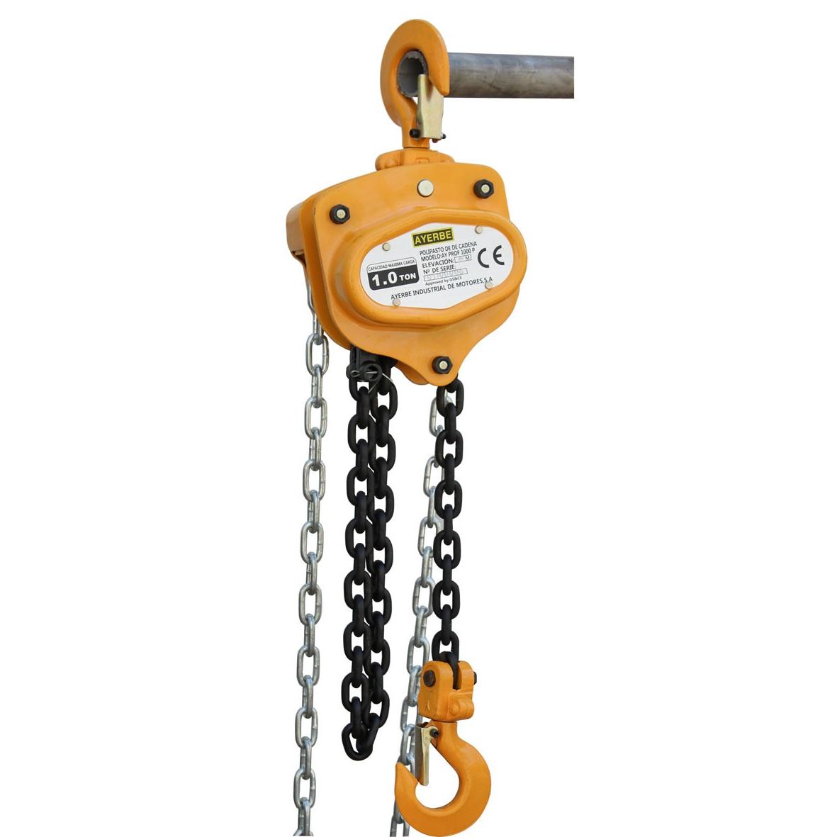 Polipasto Manual AYERBE 1 TN. Profesional 10M.