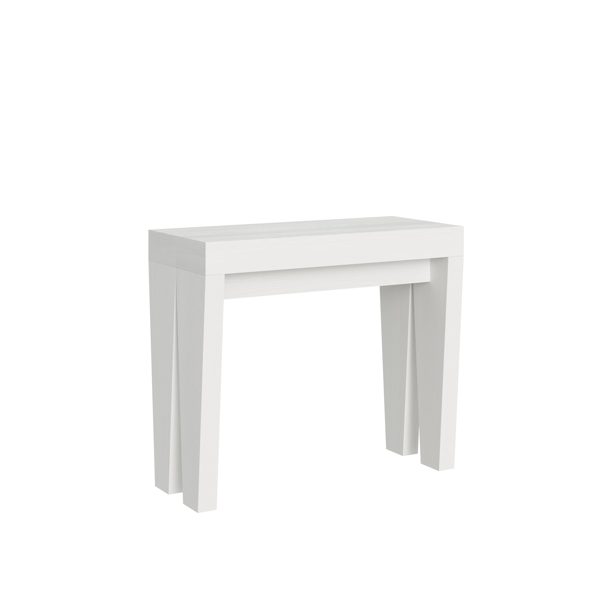 Consola extensible 90x40/196 cm Spimbo Small Blanco Fresno - Itamoby