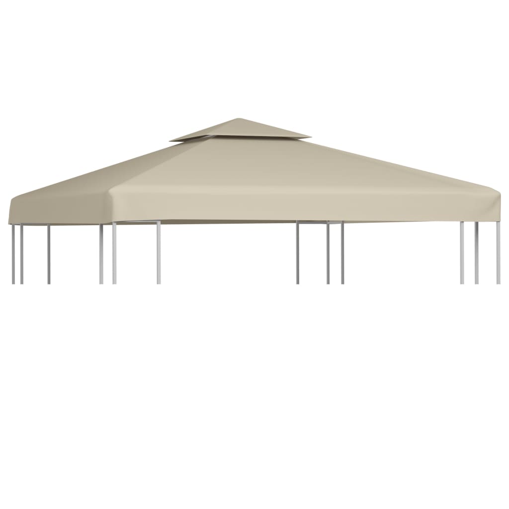 vidaXL Cubierta de Repuesto de Cenador Toldo Superior Refugio 3x3 m Color Azul,  Beige,  Crema y mas