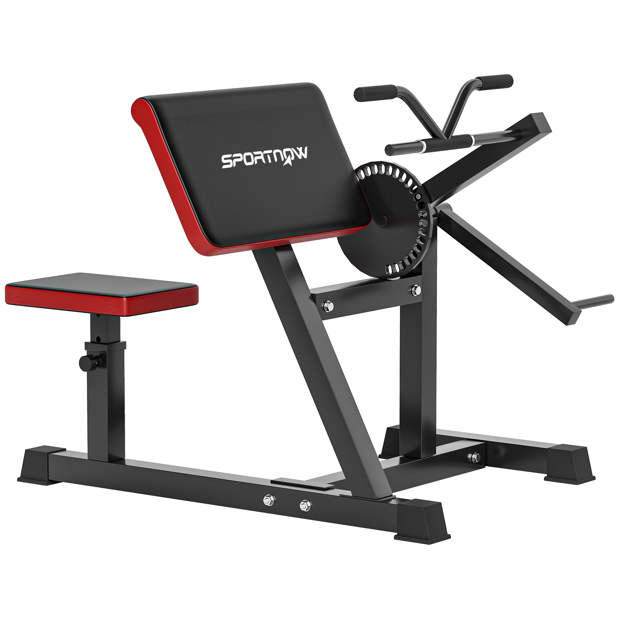 SPORTNOW Máquina de Bíceps y Tríceps 2 en 1, Banco de Curl de Predicador con Asiento y Apoyo de Codo Ajustables, Máquina de Curl de Bíceps y Extensión de Tríceps para Entrenamiento en Gimnasio, Casa