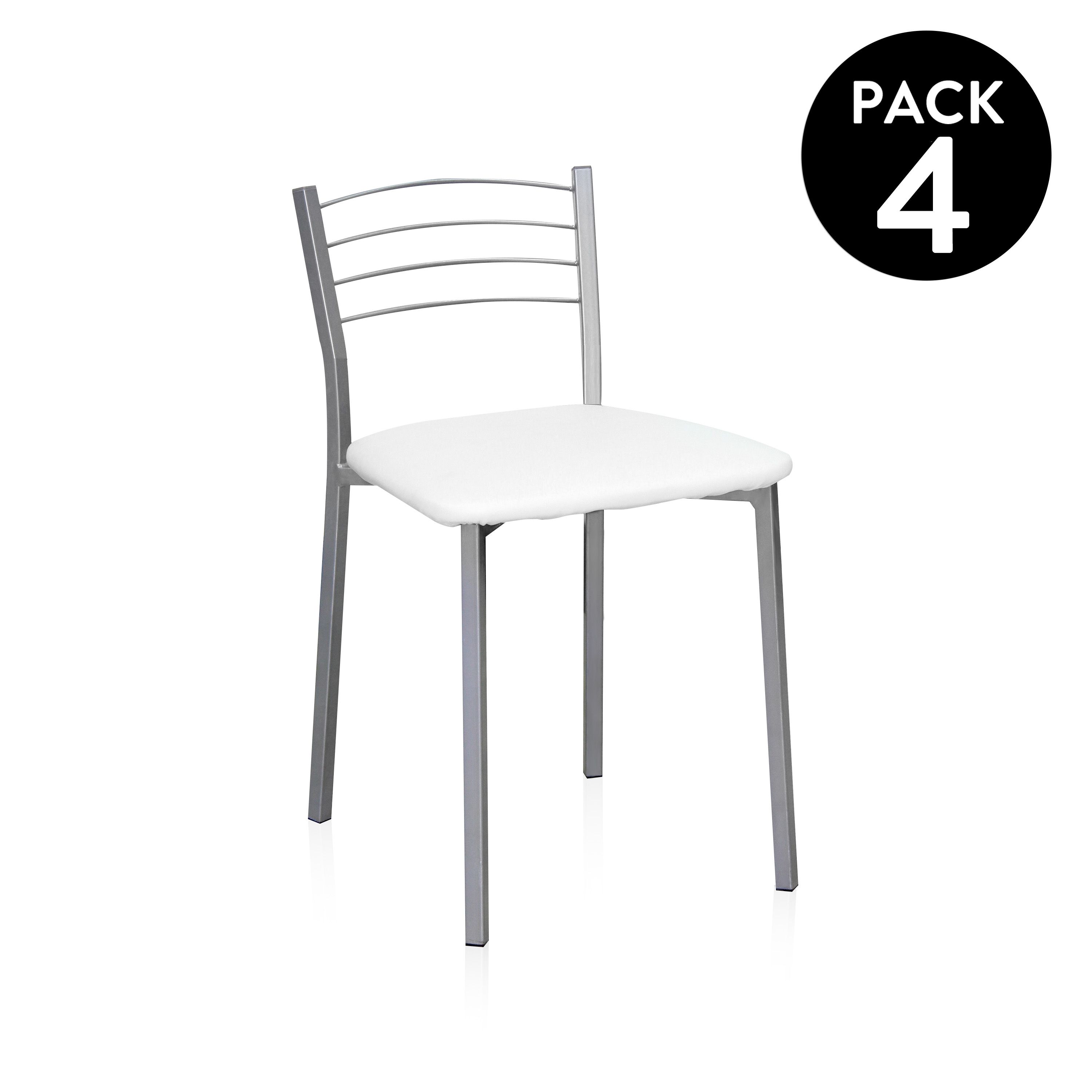 duehome - Pack 4 sillas de cocina Chef-S