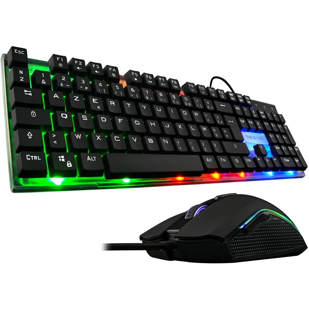 The G-Lab Combo Zinc Pack de Teclado Gaming USB y Ratón - Incluye Anti-Ghosting PC PS4 Xbox One THE G-LAB COMBO-ZINC/SP