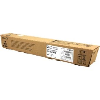 Ricoh - Tóner 842016 negro original para impresora MP C3502, alta capacidad y negros profundos, compatible con sistemas de diagnóstico Ricoh