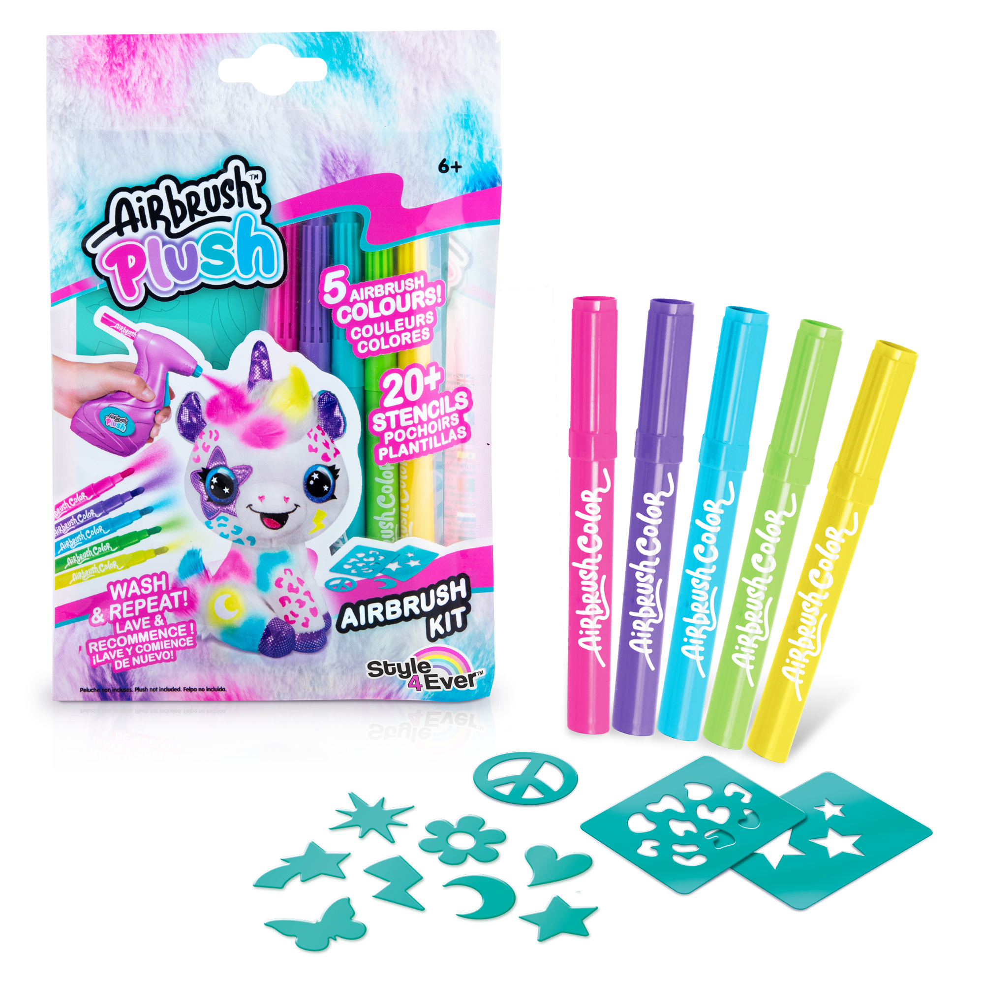 Recambio Colorea tu Mascota - Colour you Pet Refill - Airbrush Plush -Style 4 Ever  - Canal Toys - OFG239