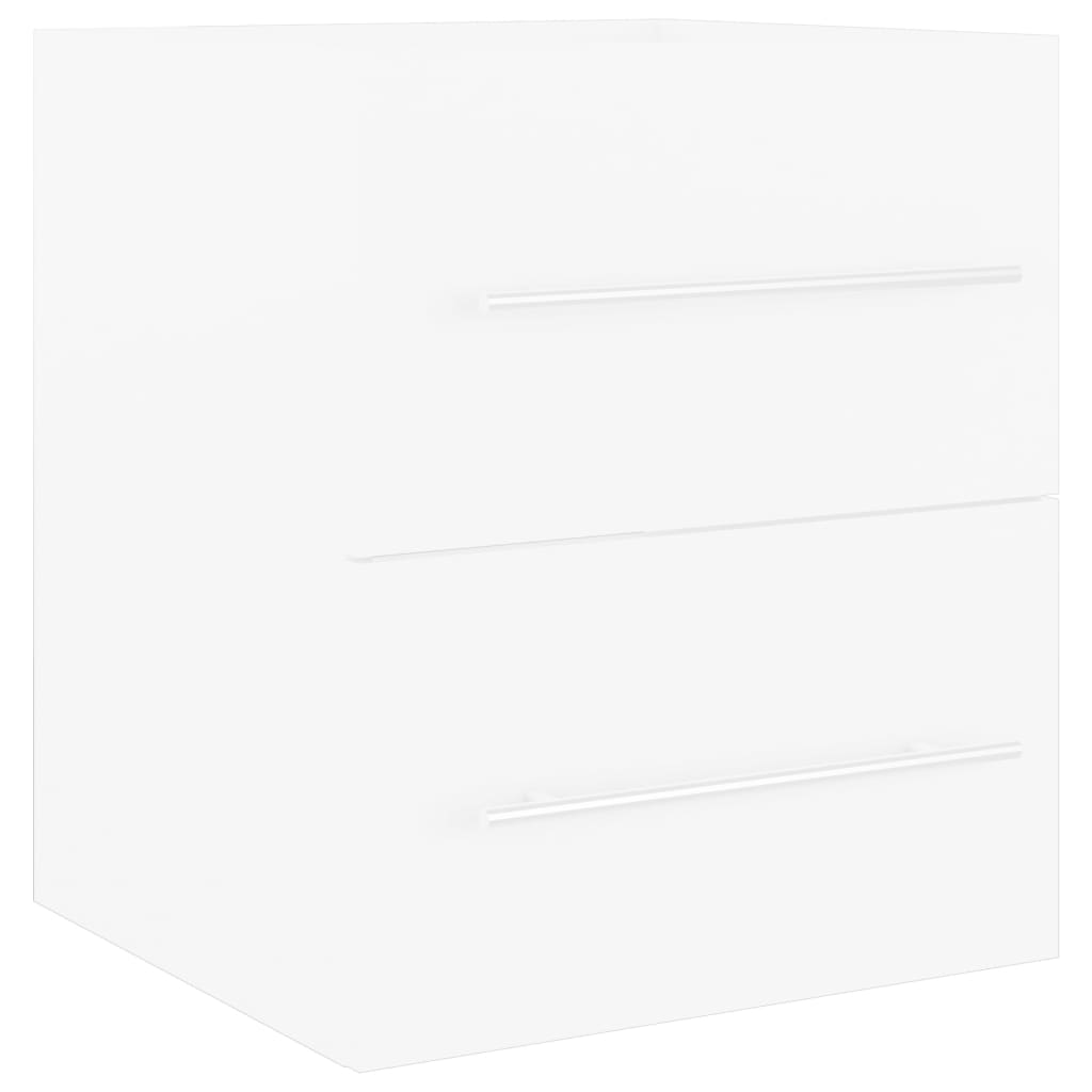 vidaXL Armario para lavabo madera contrachapada blanco 41x38,5x48 cm