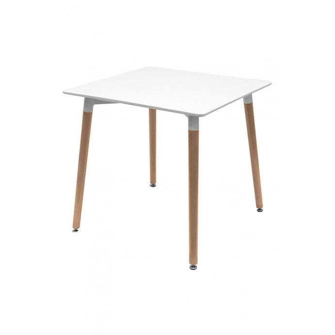 Regalos Miguel - Estilo Nórdico - Mesa Tower Cuadrada 70 cm - Blanco