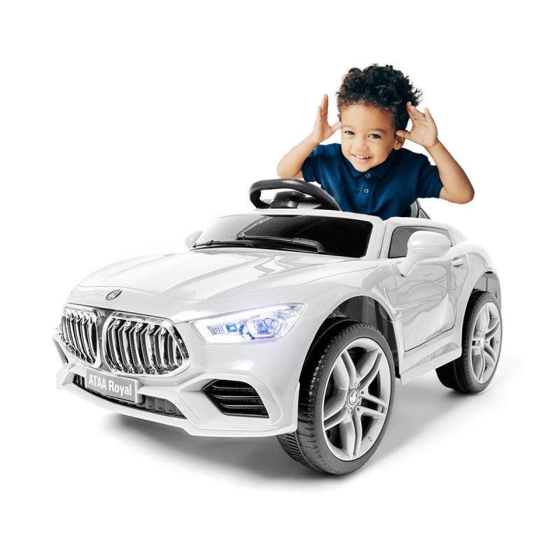Ataa Cars Royal 12v Coche Eléctrico Infantil con Control Remoto y Luces LED - Diversion Garantizada