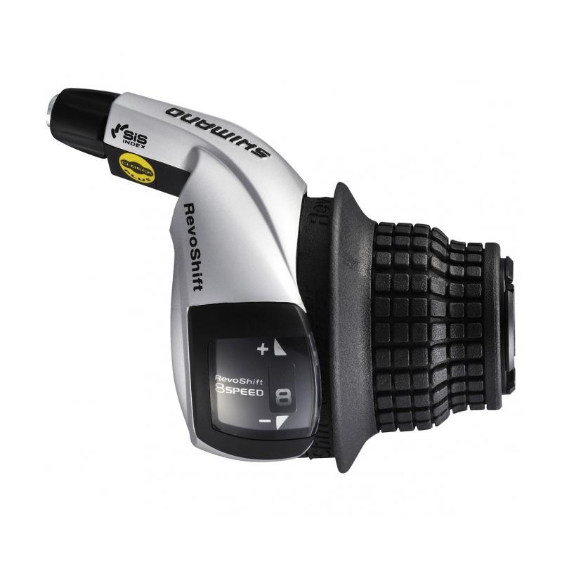 Shimano - Mando Cambio Dr. 8v SL-RS45 Tourney para bicicleta, sistema REVOSHIFT de cambio fácil y fiable con operación mínima de pulgar e índice, ideal para ciclistas principiantes y uso urbano