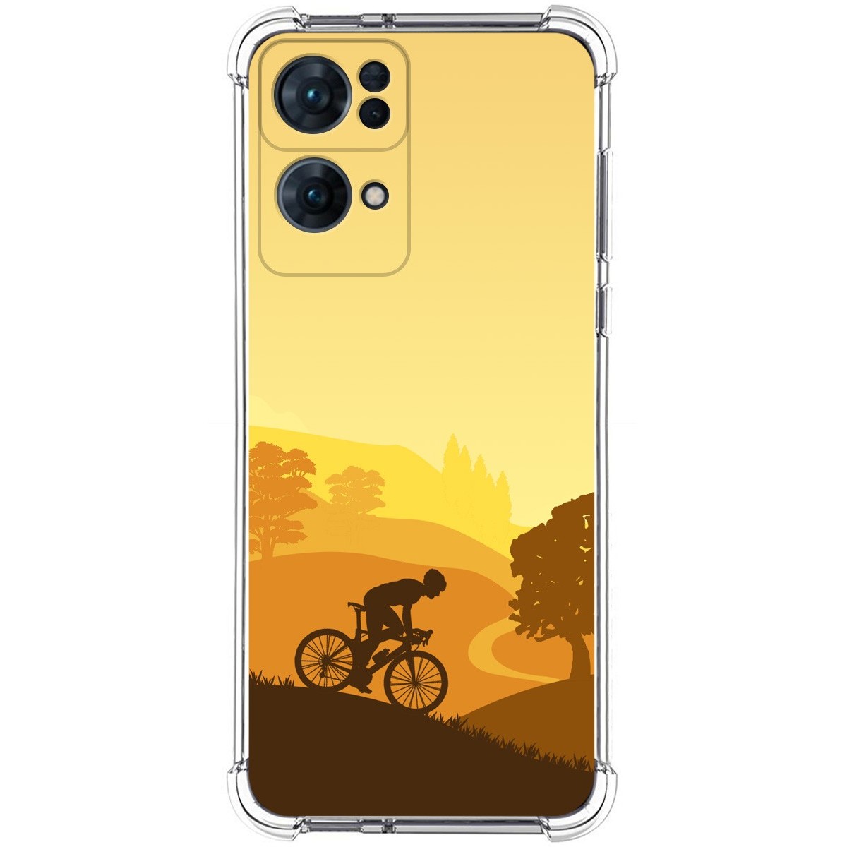 Funda Silicona Antigolpes para Oppo Reno 7 Pro 5G diseño Ciclista Dibujos