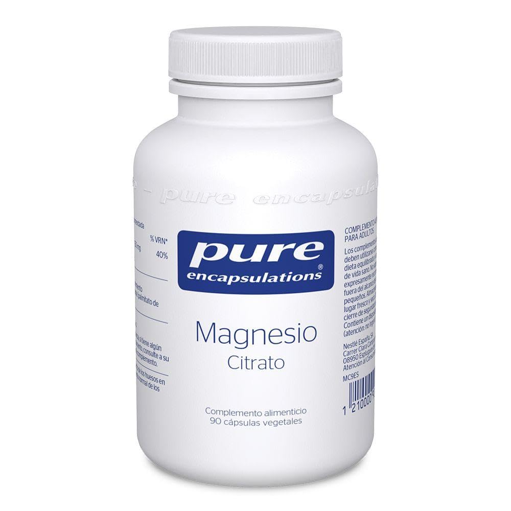 PURE ENCAPSULATIONS MAGNESIO CITRATO – ALTA ABSORCIÓN, 90 CÁPSULAS VEGETALES