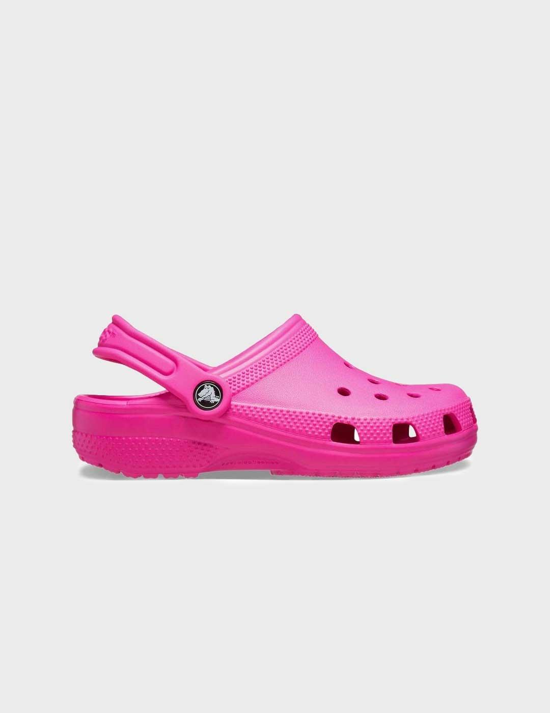 Crocs Classic Clog T zuecos rosas para niño y niña
