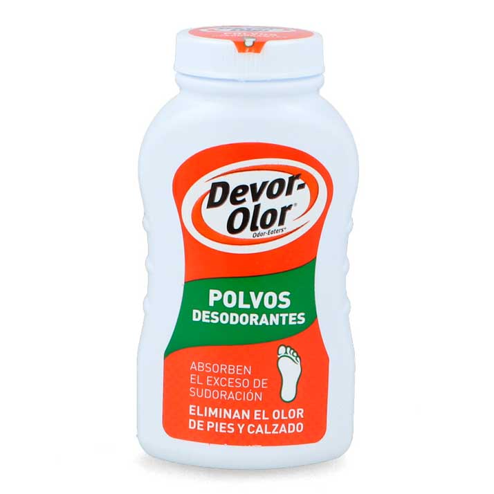 Devor Olor Polvos para Pies Eliminador de Olores y Regulador de Sudoración