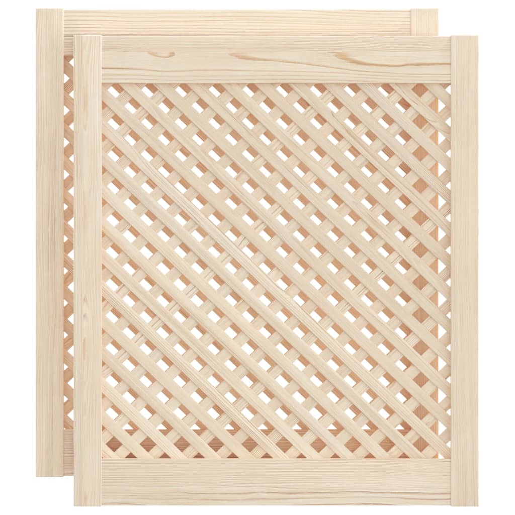 vidaXL Puertas de Armario Entramado Paneles de Aparador Madera de Pino Dimensiones 39.5 x 39.5 cm,  49.5 x 39.5 cm,  39.5 x 61.5 cm y mas