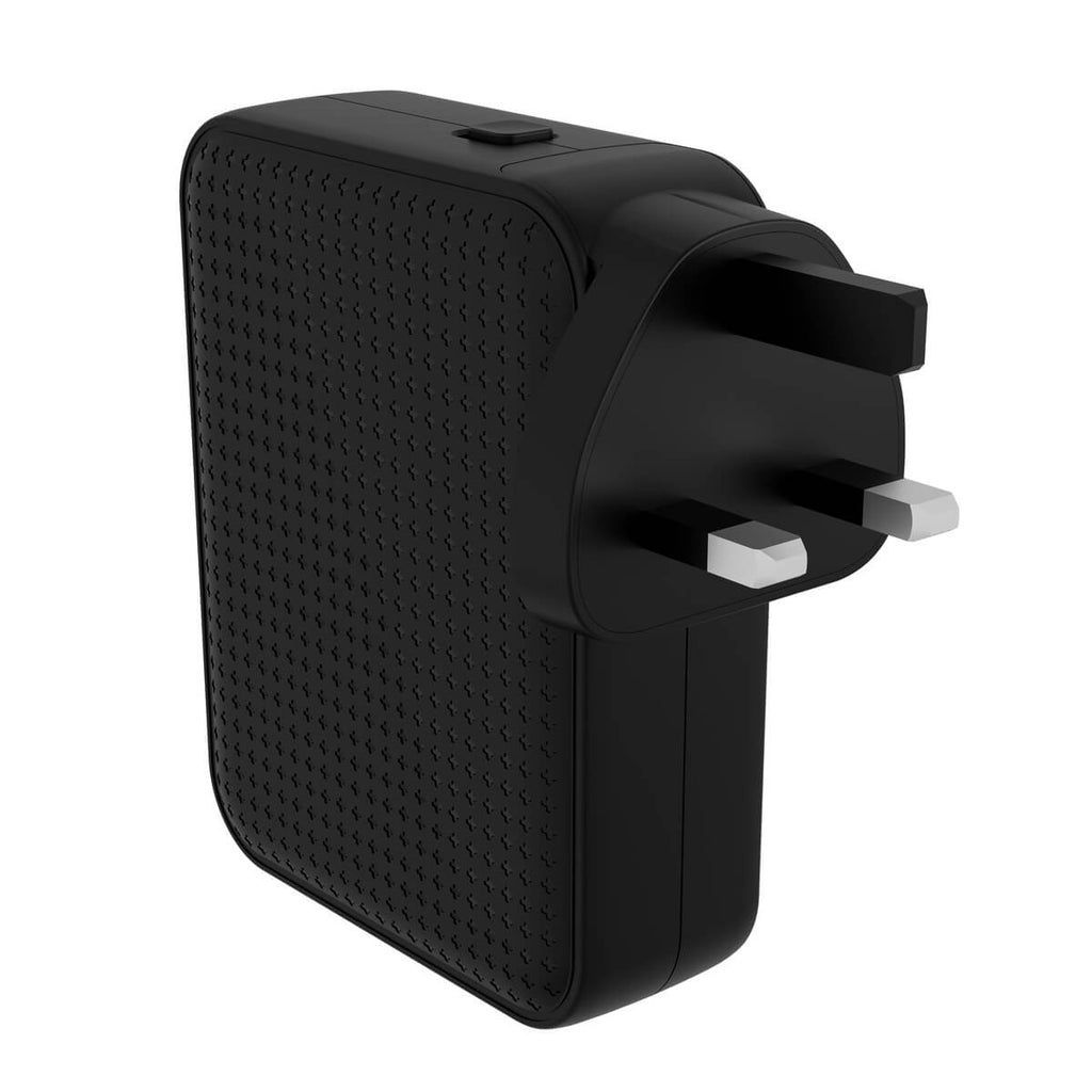 Cargador HYPER HJ1001BKWWGL  | Carga rápida, Power Delivery 3.1, 3x USB-C + 1x USB-A, Móvil/Portátil/Tablet, Tecnología GaN