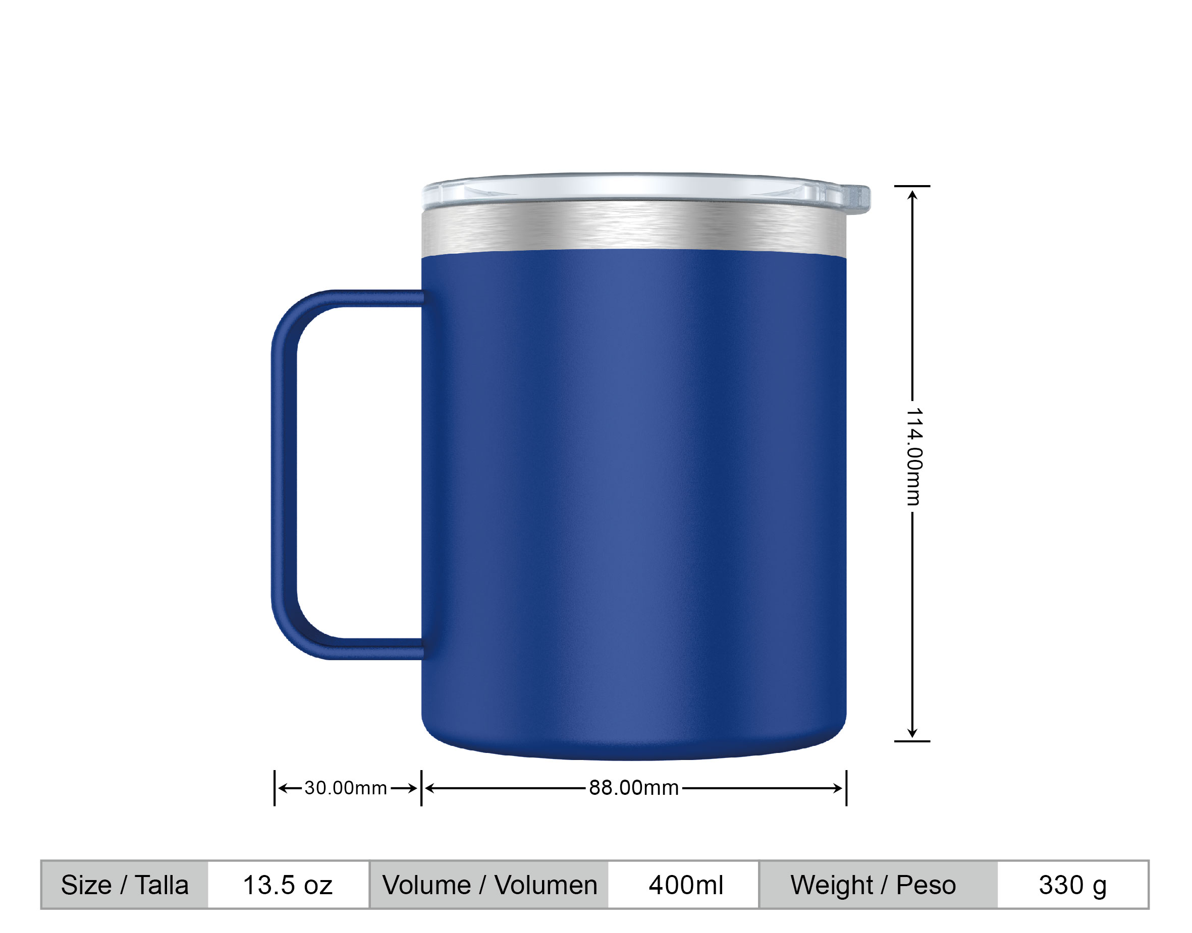 Taza de café reutilizable para llevar. Termo taza y vaso de color