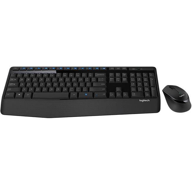 Logitech Wireless Combo MK345 teclado Ratón incluido RF inalámbrico Checa Negro