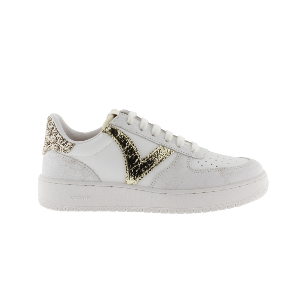 Victoria Madrid Zapatillas de efecto piel con piezas metalizadas y de efecto craquelado 1258233
