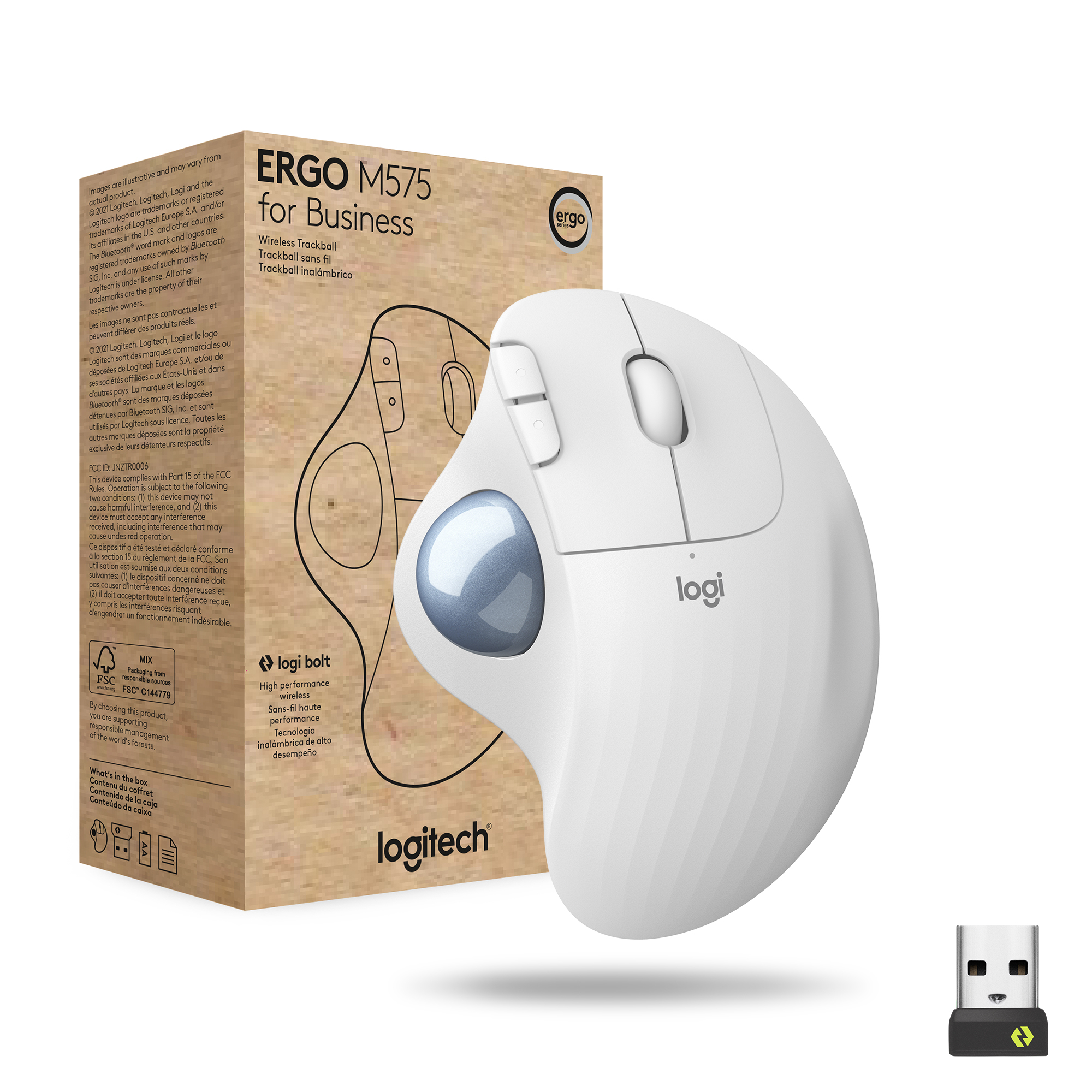 Logitech M575 for Business - Blanco
