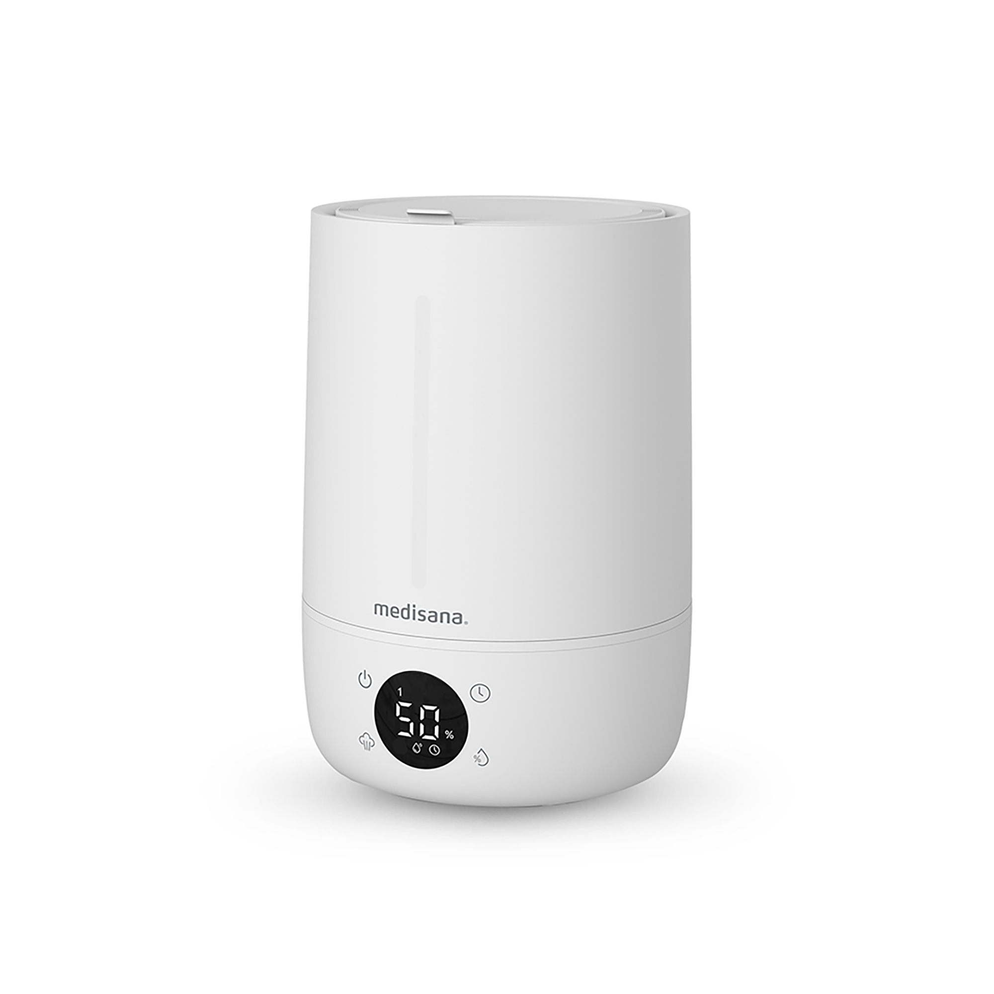 medisana Humidificador Ultrasónico AH 663 Llenado Superior, Silencioso, Pantalla LED, Apagado Automático – 4,5L,  30 m²