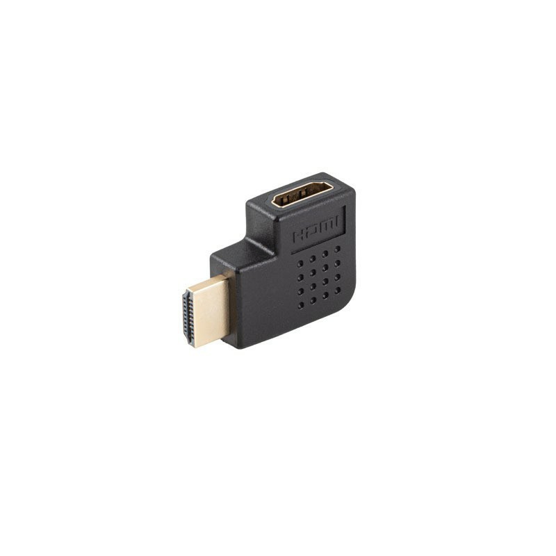 Lanberg - AD-HDMI-06 adaptador de cable de vídeo HDMI tipo A (Estándar) Negro AD-HDMI-06