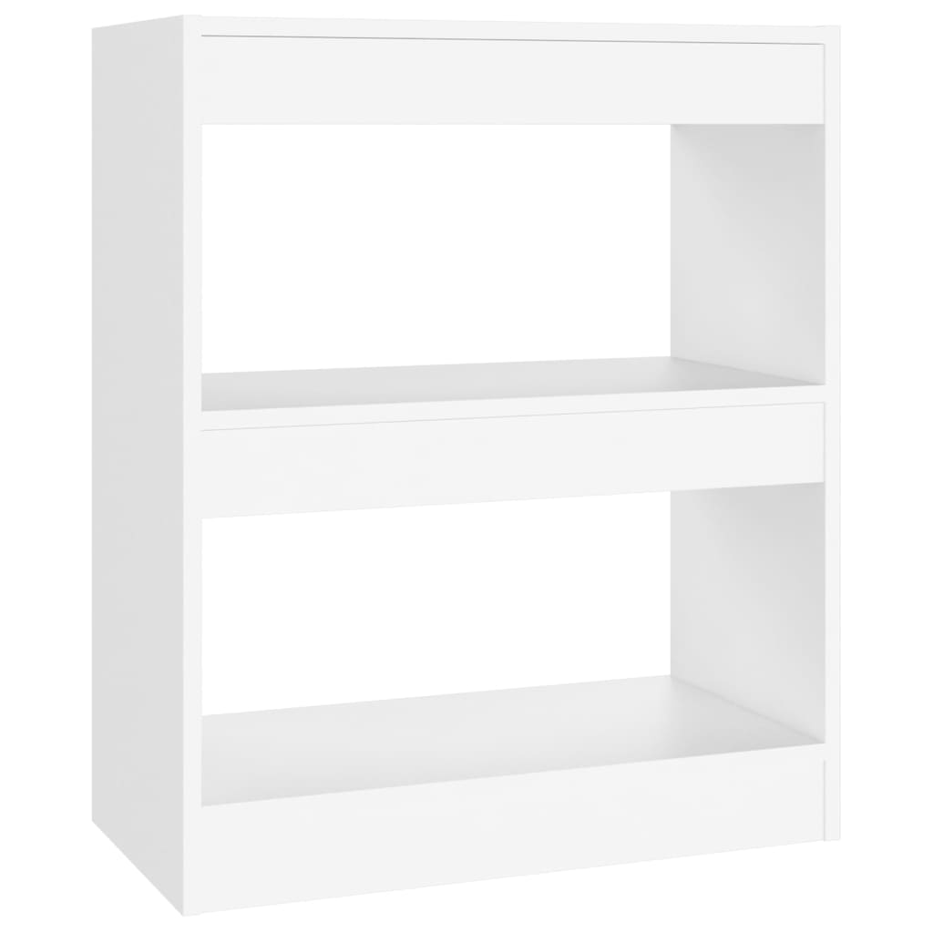 vidaXL Estantería/divisor de espacios 60x30x72 cm Blanco, Negro, Roble Sonoma Mueble Almacenaje Estantería para Oficina, Estudio, Dormitorio Estantería/Librería/ mueble de Almacenamiento
