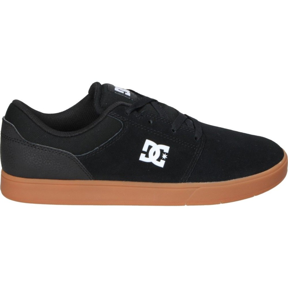 DC SHOES | Zapatilla DC Shoes Crisis 2 para Hombre – Zapatillas Casual en Color Negro y Detalle en Blanco – Sneaker con Cierre de Cordones – Estilo Casual – Cómodas – Versátiles – Modelo ADYS100647-BGM