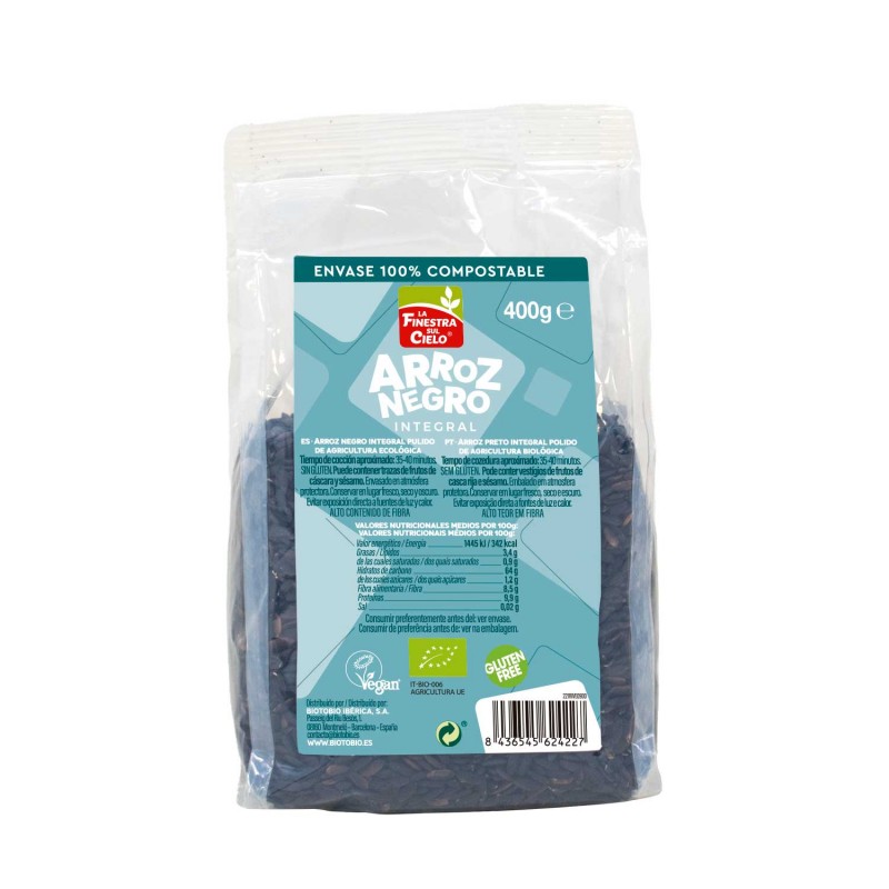 Arroz Integral Venere Negro Sin Gluten La Finestra sul Cielo