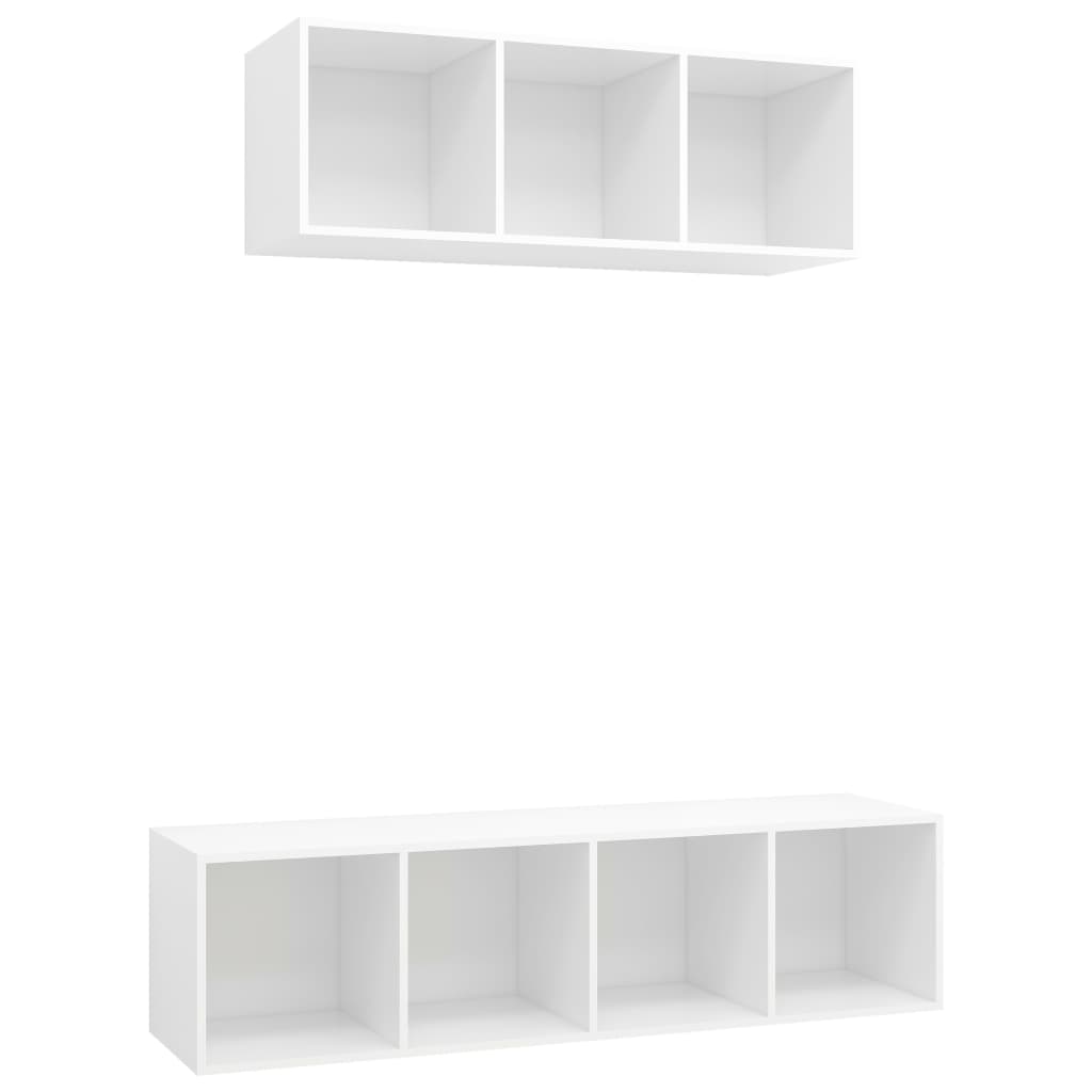 vidaXL Muebles de salón 2 piezas madera ingeniería, Mueble de Salon, Mueble TV, Mueble TV salon, Mesa de TV, Mueble tele