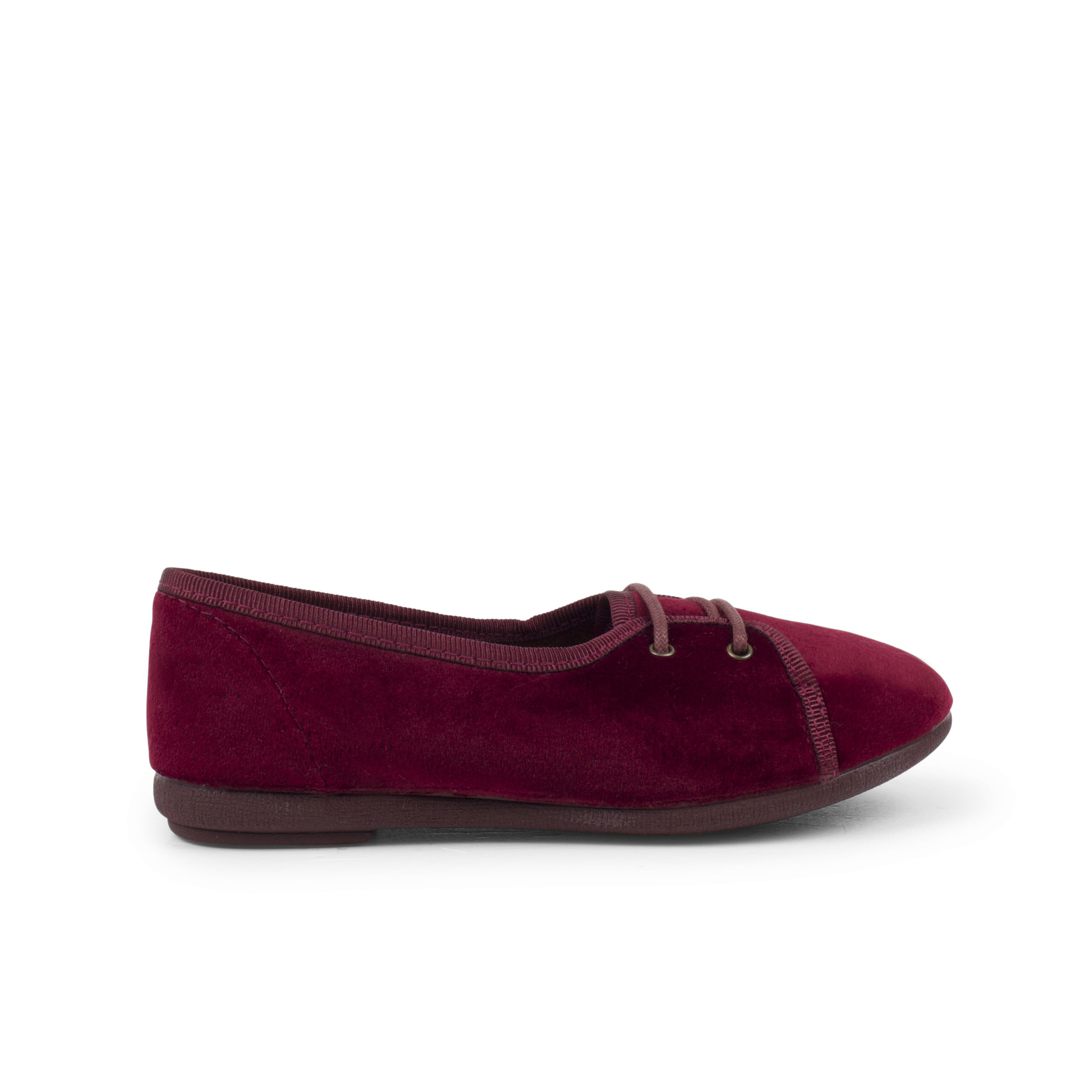 Pisamonas Blucher Niña Terciopelo Tipo Salon