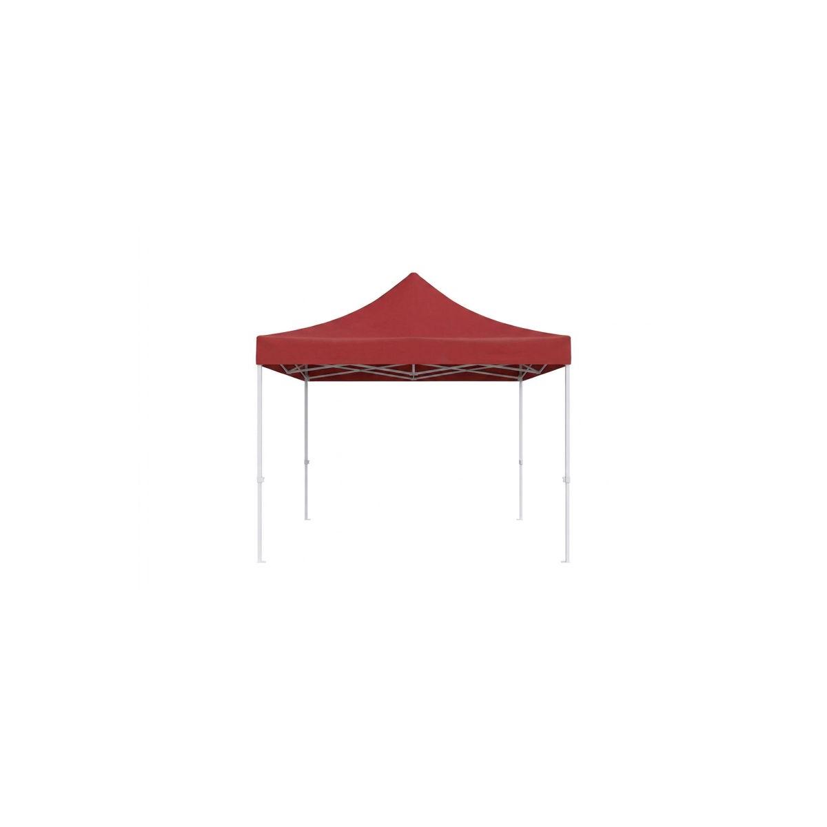 Carpa Plegable 3x3 Eco - Rojo - Impermeable - Cenador ideal para Jardín, Playa, Terrazas - Disponible en varios colores