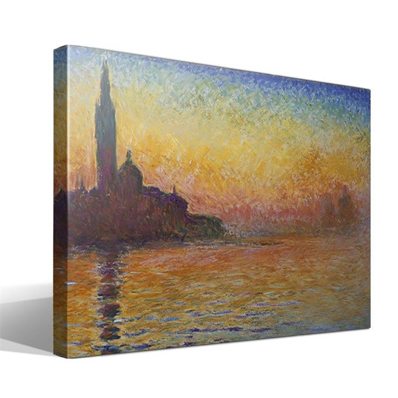 Cuadro Canvas Crepúsculo en Venecia de Monet - Alta Calidad