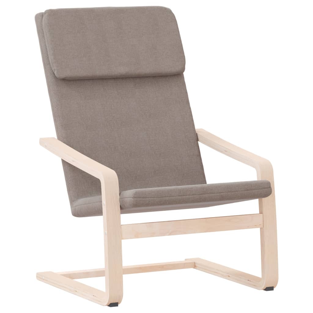 vidaXL Sillón de relax de tela Crema, Gris claro, Gris oscuro Sillon Dormitorio Sillon Comodos Silla Relax Sillón Sofá