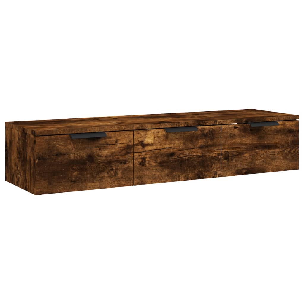 vidaXL Armario de pared madera de ingeniería 102x30x20cm Blanco, Negro, Roble Sonoma Mueble Almacenaje Estantería para Oficina, Estudio, Dormitorio Estantería/Librería/ mueble de Almacenamiento