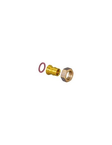 UPONOR Racor Movil Recto Q&E Ø 20x1/2" Latón (1023 Uponor PRDPR2012