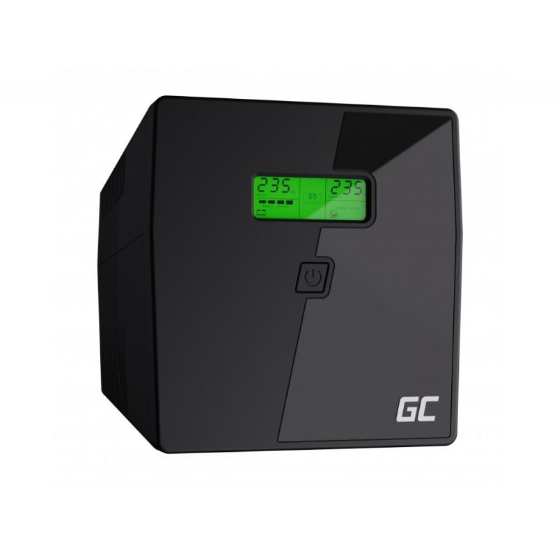 Sistema de alimentación ininterrumpida (UPS) Línea interactiva 1,999 kVA 600 W 4 salidas AC Green Cell UPS03