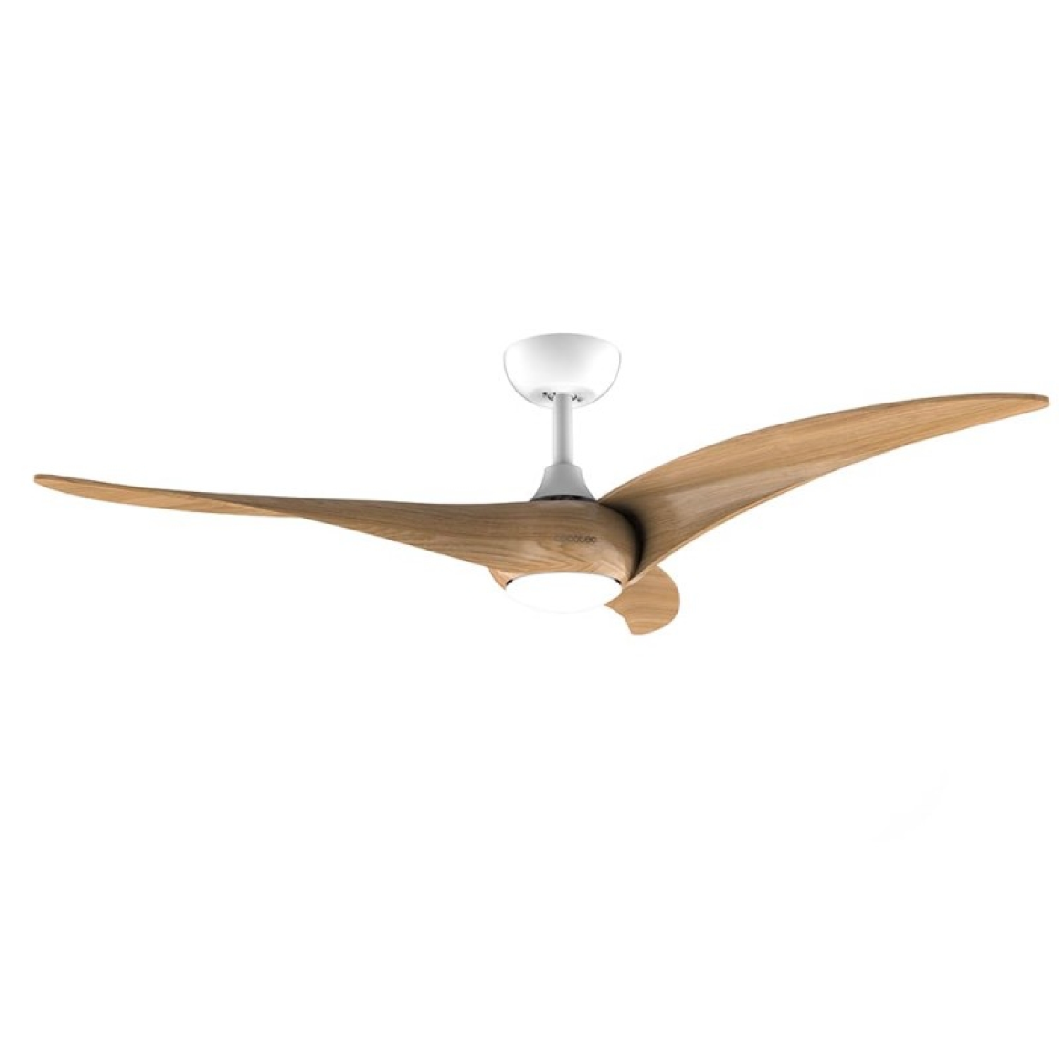 Cecotec Ventilador de Techo con Luz EnergySilence Aero 5295 LightWood. 40W, Motor DC, 54 pulgadas, con Luz LED de 15W