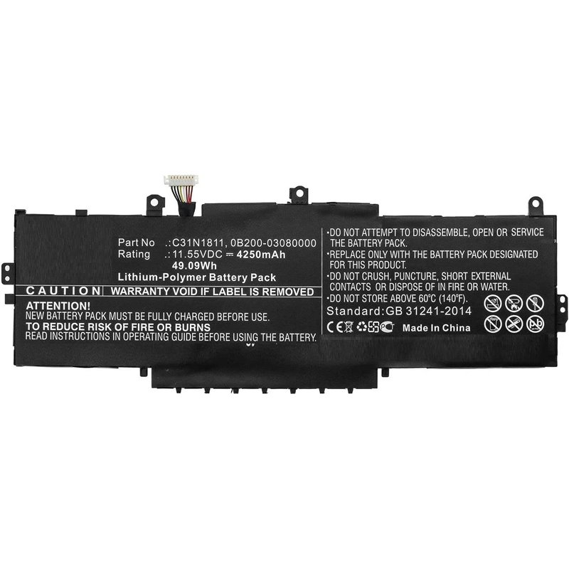 Coreparts Bateria Portatil 11.55V 4250Mah Para Asus