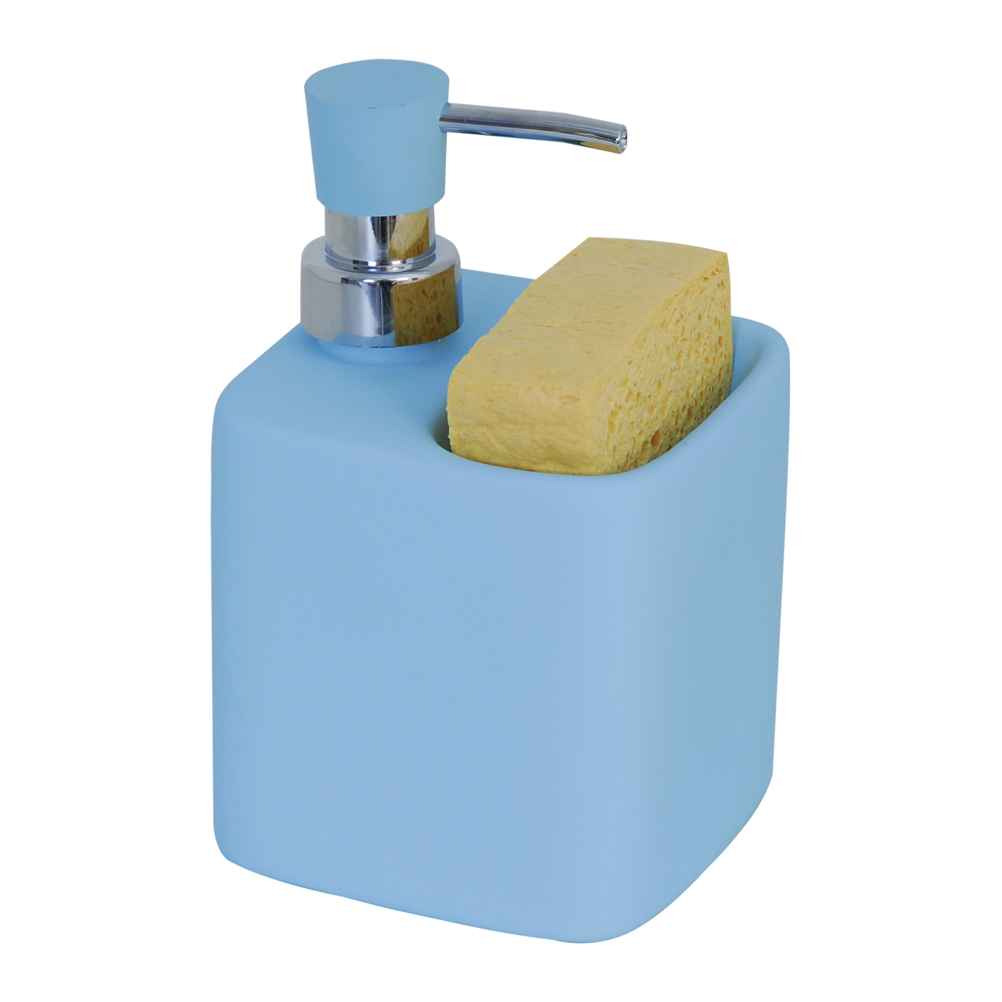 Distribuidor de jabon MSV "Malaga" de ceramica en color azul claro