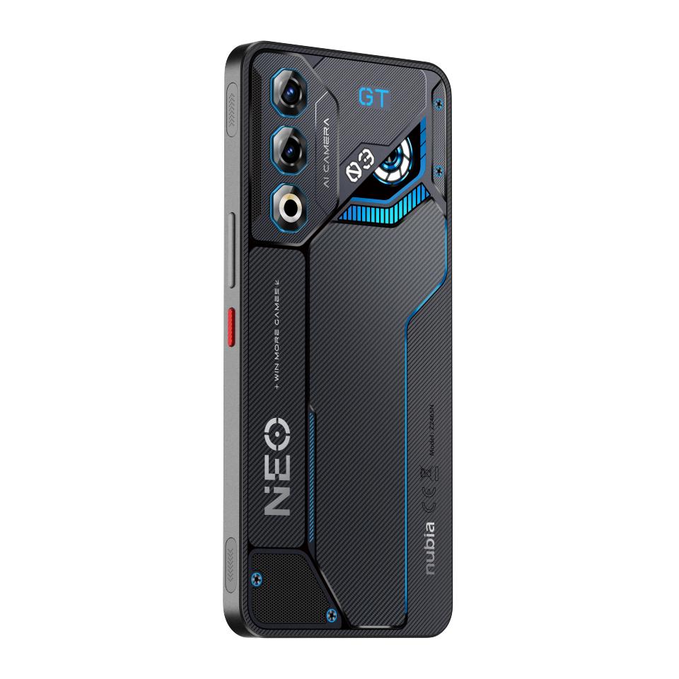 ZTE nubia Neo 3 GT 5G, Smartphone Gaming con IA, 12GB+256GB [VERSION ESPAÑOLA], Gatillos Laterales, Luces LED, Pantalla OLED 6,8" 120Hz, Batería 5000mAh, Android 15, Gris