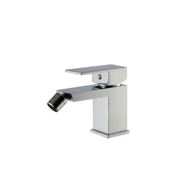 VALAZ segura Grifo de bidet monomando cuadrado de latón de 14x12 cm en color cromado