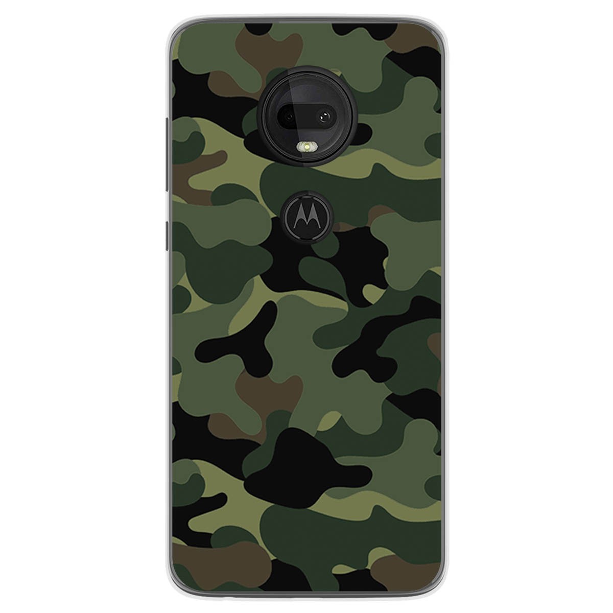 Tumundosmartphone Funda Gel Tpu para Motorola Moto G7 / G7 Plus diseño Camuflaje Dibujos