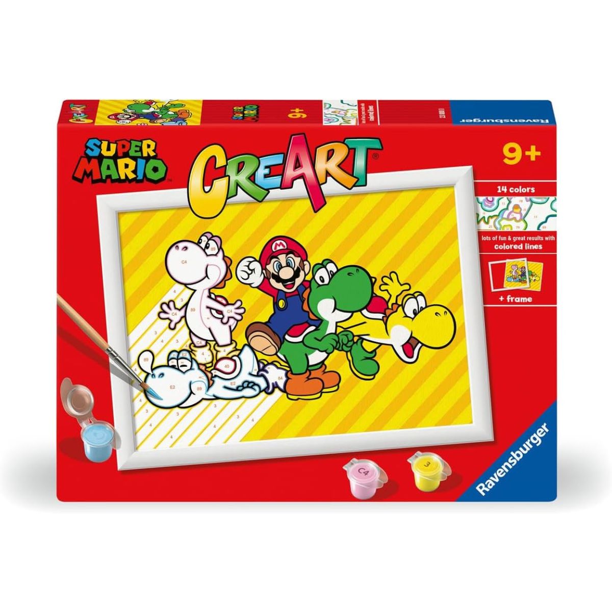 RAVENSBURGER CREART KIT PINTURA SUPER MARIO, 23888, TIENDA CON LICENCIA OFICIAL